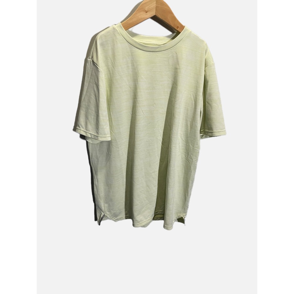 Zella T-Shirt Kids XL 14/16 Lime Green Space Dye Activewear Sporty Tee